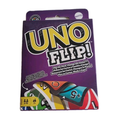 Mattel Uno Flip Card Game - Double Sided Cards, 2 - 10 Players,