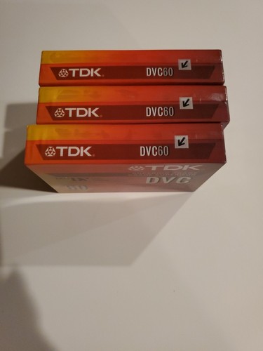 3 TDK Mini DV Digital Video Cassettes DVC 60mins New Sealed - photo 3