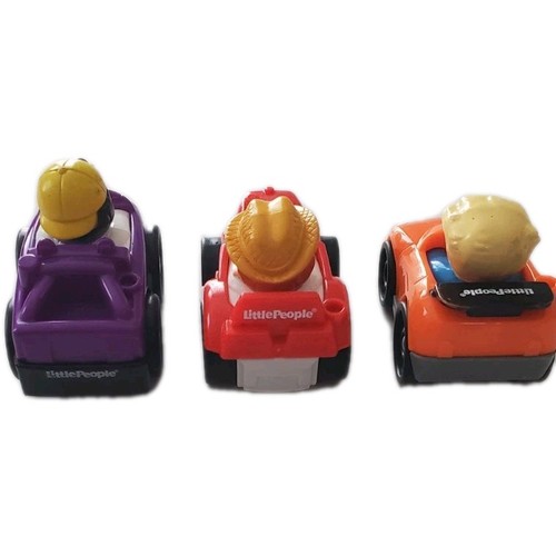Lot of 3 Fisher Price Little People Wheelies 2010 & 2013 - photo 2