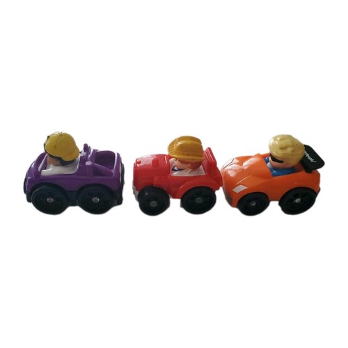 Lot of 3 Fisher Price Little People Wheelies 2010 & 2013 - photo 3