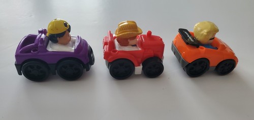 Lot of 3 Fisher Price Little People Wheelies 2010 & 2013 - photo 4