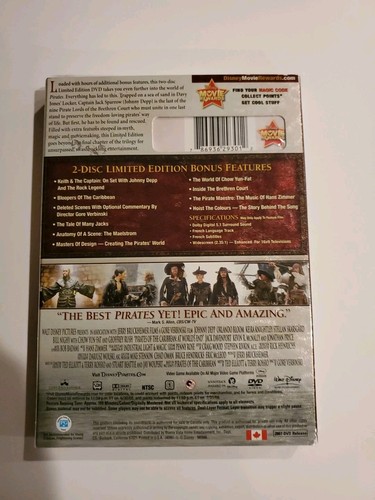 Pirates of the Caribbean: At World's End, 2 Disc DVD, 2007 - photo 4
