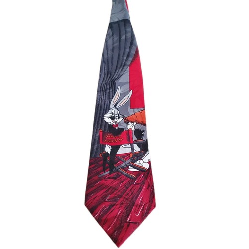 Bugs Bunny Looney Tunes 100% Silk Tie Vintage 1992