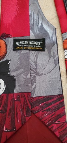 Bugs Bunny Looney Tunes 100% Silk Tie Vintage 1992 - photo 2