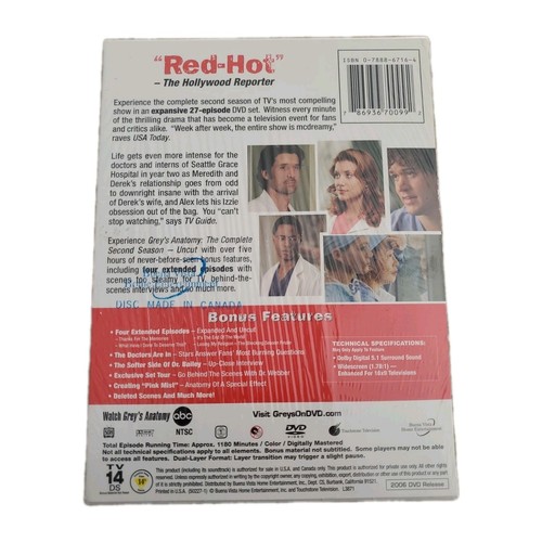 Grey's Anatomy - The Complete Second Season Uncut DVD - photo 2
