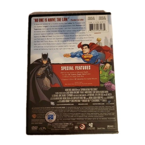 DC Universe Superman/Batman: Public Enemies (DVD, 2009, New) - photo 2