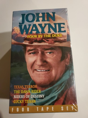John Wayne - Four By The Duke (VHS, 2000, 4-Tape Set, Collectors