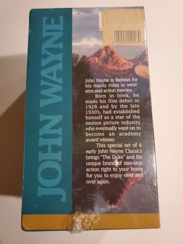 John Wayne - Four By The Duke (VHS, 2000, 4-Tape Set, Collectors - photo 2