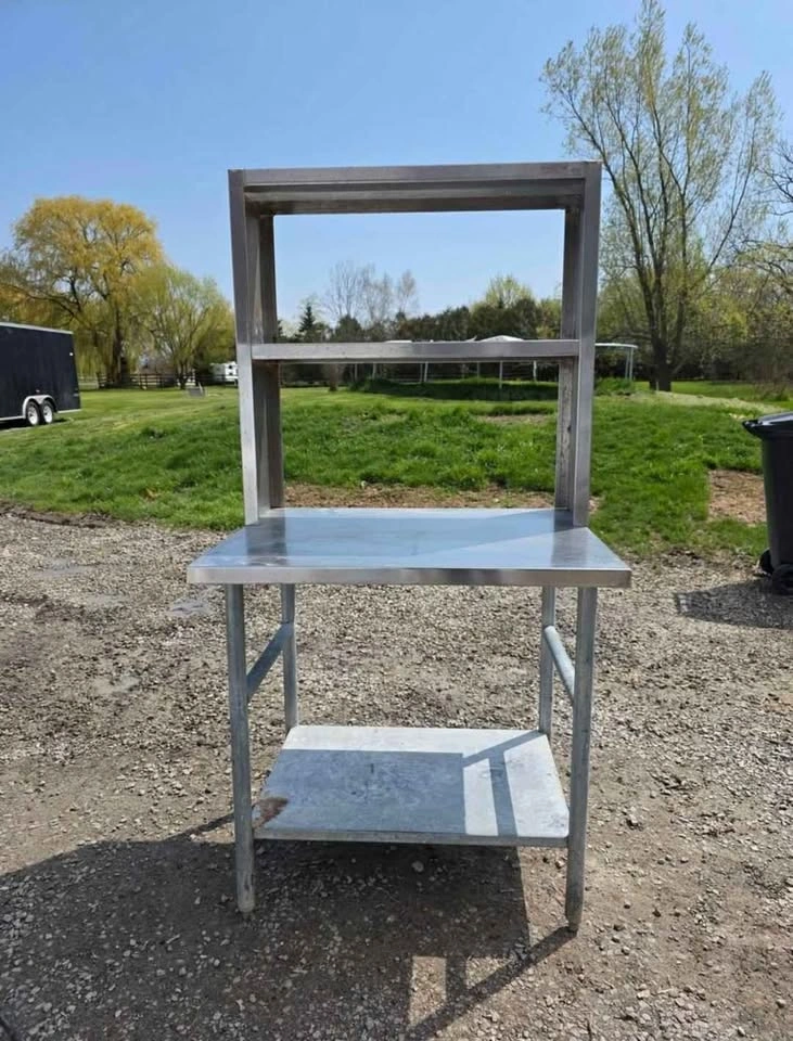 Stainless Steel Work Table With Built On Shelf For Sale - photo 3
