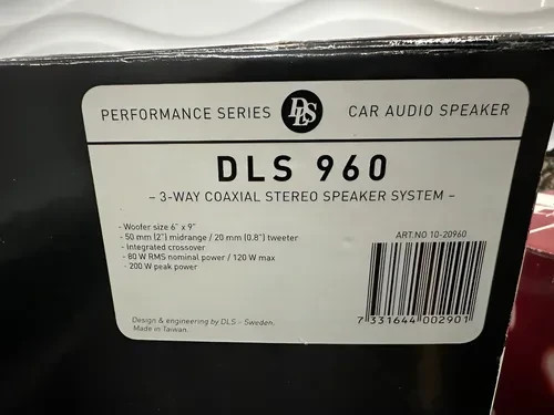 DLS 960 6x9" 3-Way Coaxial Car Speakers 120W Max / 80W RMS - photo 2