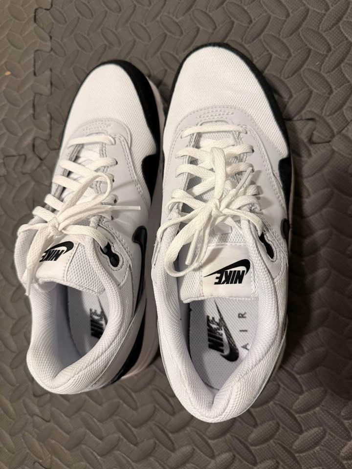 Nike Air Max 1 GS – White/Black size 6.5Y - photo 3