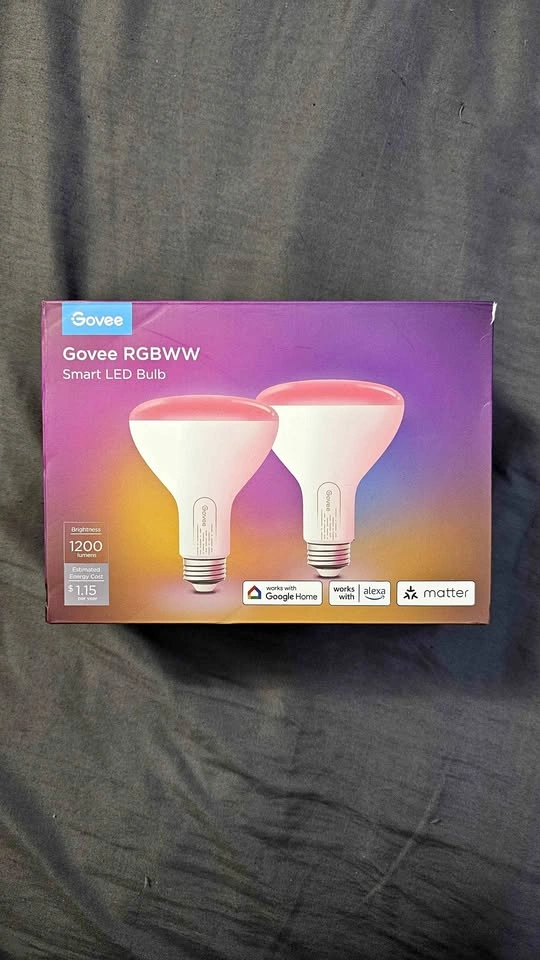 Govee Smart Light Bulbs, 1200 Lumens BR30, 2 Pack