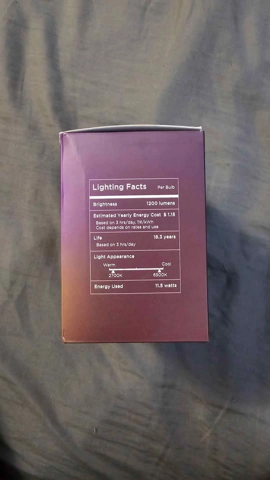 Govee Smart Light Bulbs, 1200 Lumens BR30, 2 Pack - photo 2