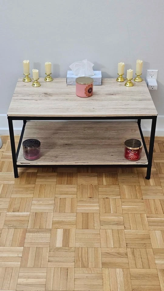 Industrial-Style Two-Tier Coffee Table (move out sale) - photo 2