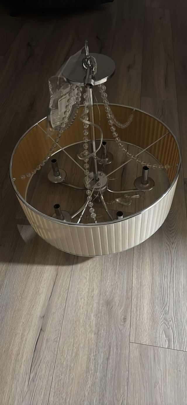 Crystal Beaded Drum Chandelier - photo 2