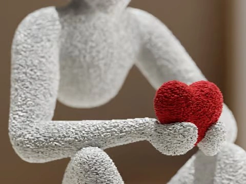 3D Printed 6-Inch Heart Figurine – Emotional Gift & Home Decor - photo 4