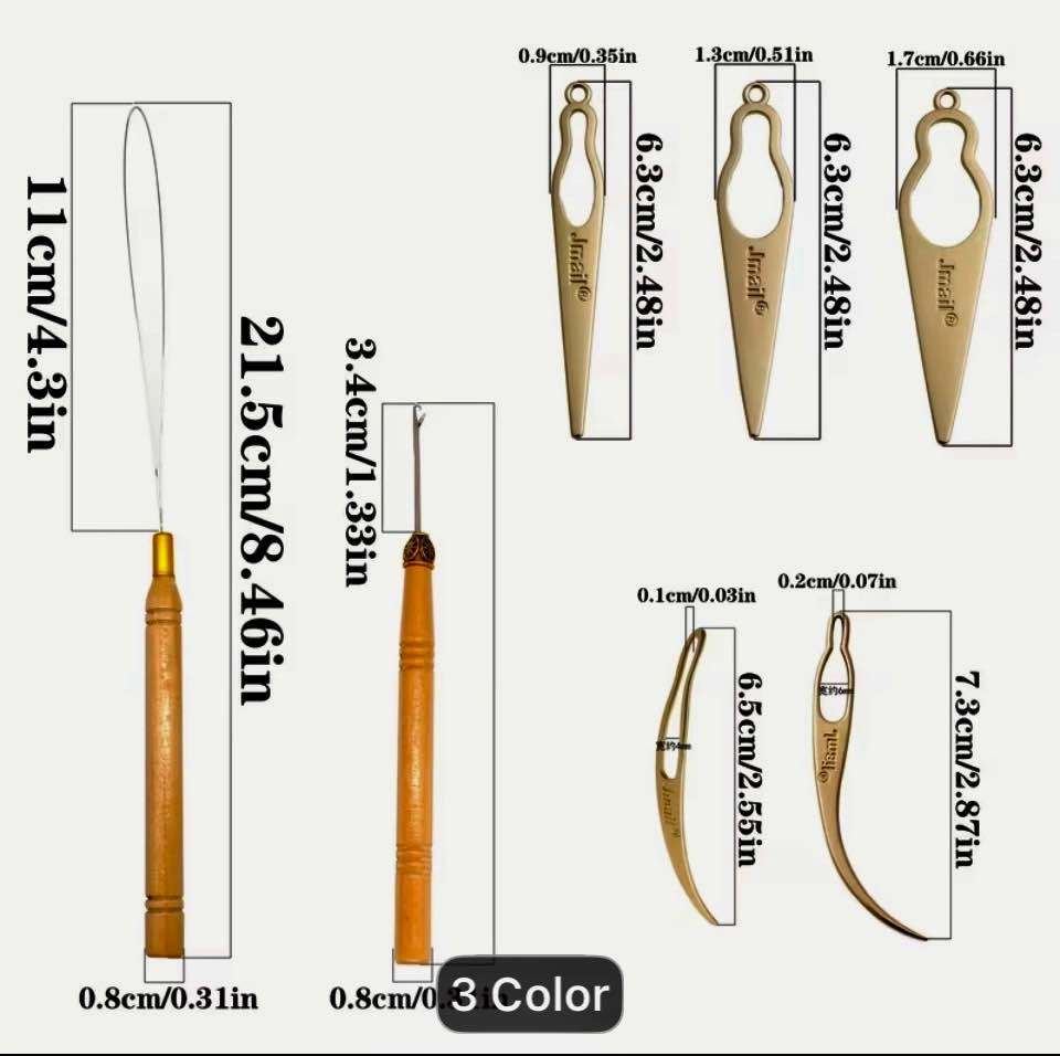 Dreadlock Crochet Hook and Interlocking Tool Set - photo 4