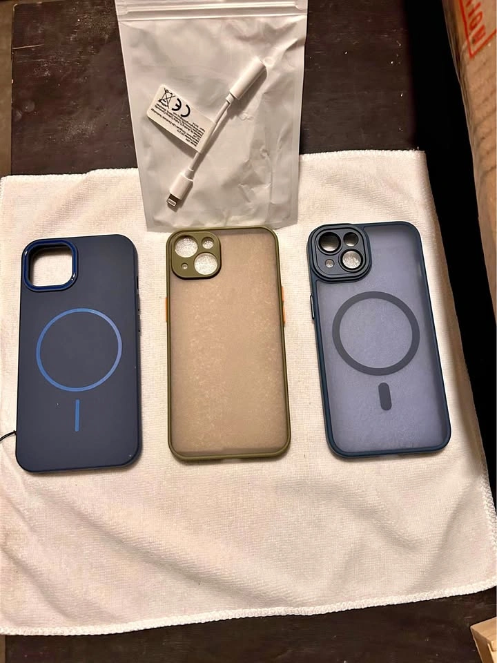 iPhone 14 Case Bundle and Lightning to 3.5mm Adapter