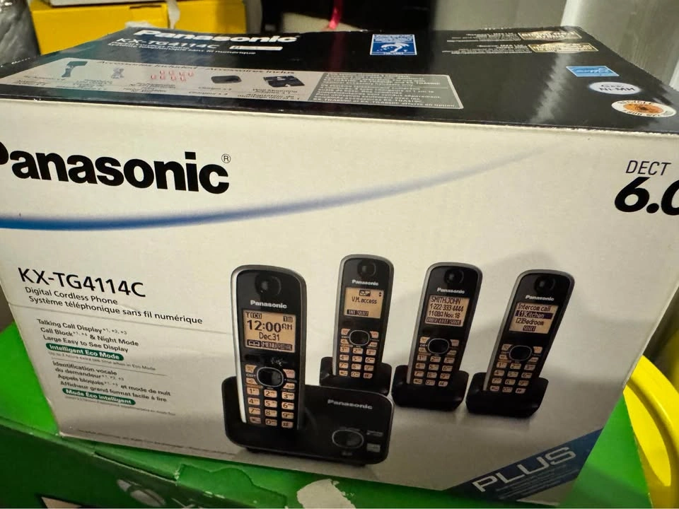 Panasonic KX-TG4114C DECT 6.0 Plus Phone System (4 Handsets) - photo 2