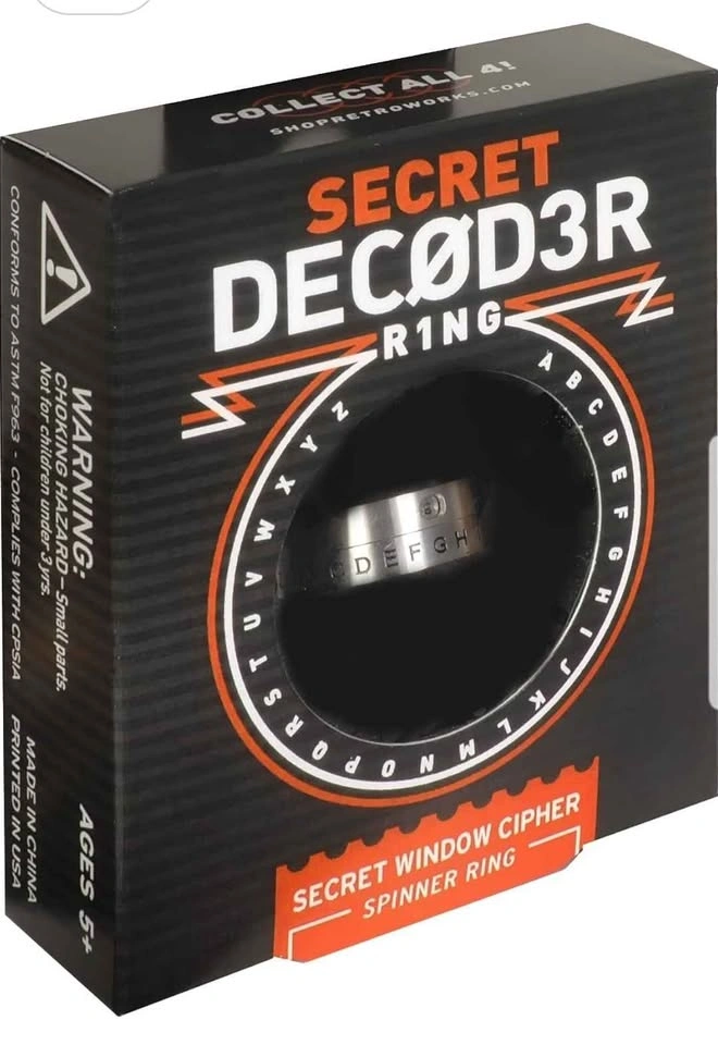 Fidget Spinner Secret Decode Ring - photo 3