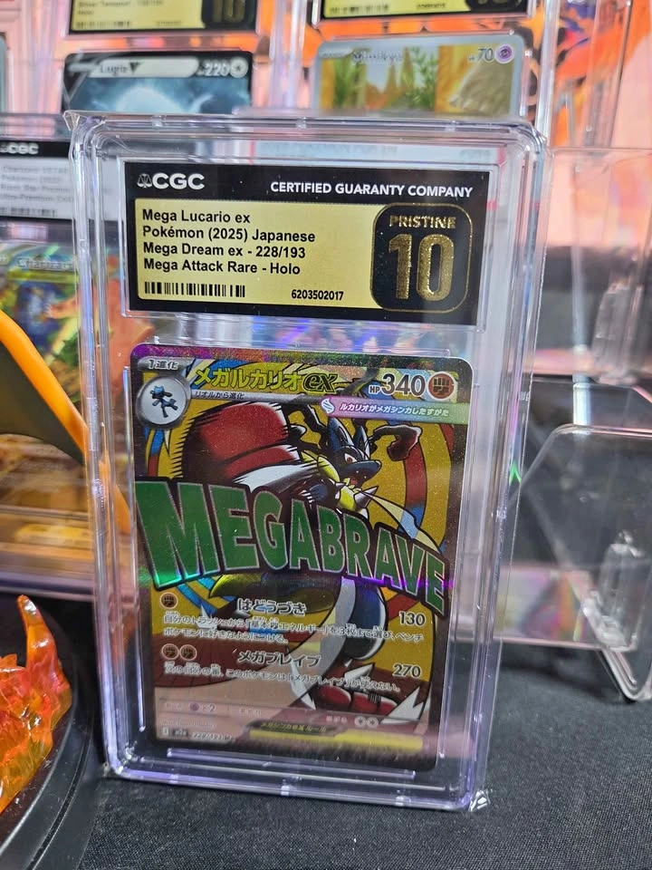 CGC Pristine 10 Mega Lucario ex Jp ex 228/193