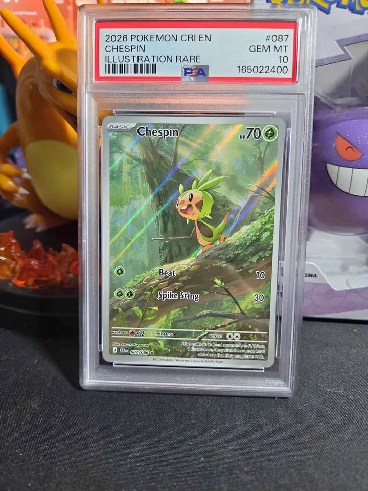 PSA 10 Chespin #087 chaos rising