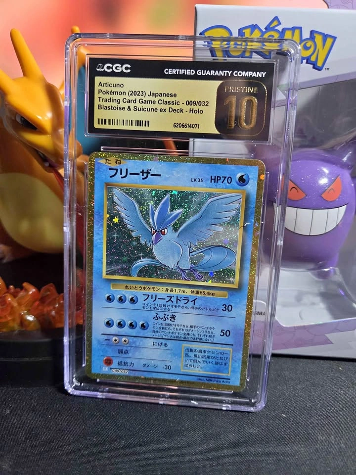 Articuno 009 JP Trading Card Game Classic CGC Pristine 10