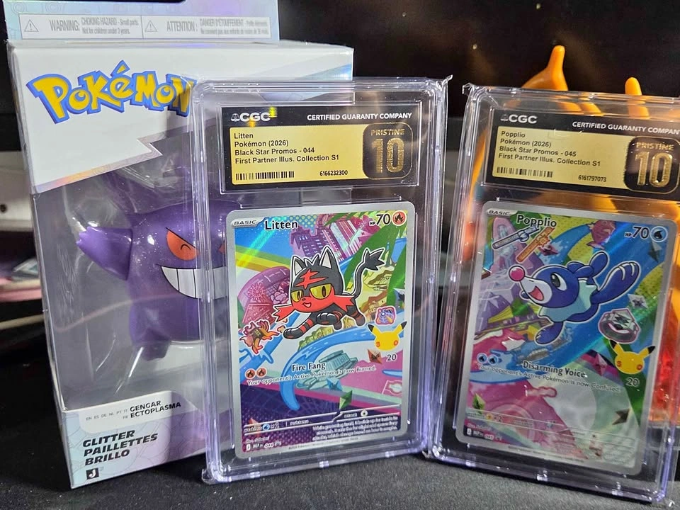 CGC 10 Pristine Litten 44 & Popplio 45