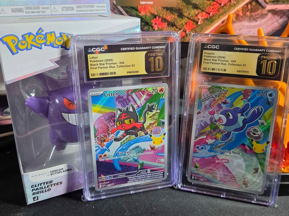 CGC 10 Pristine Litten 44 & Popplio 45 - photo 2