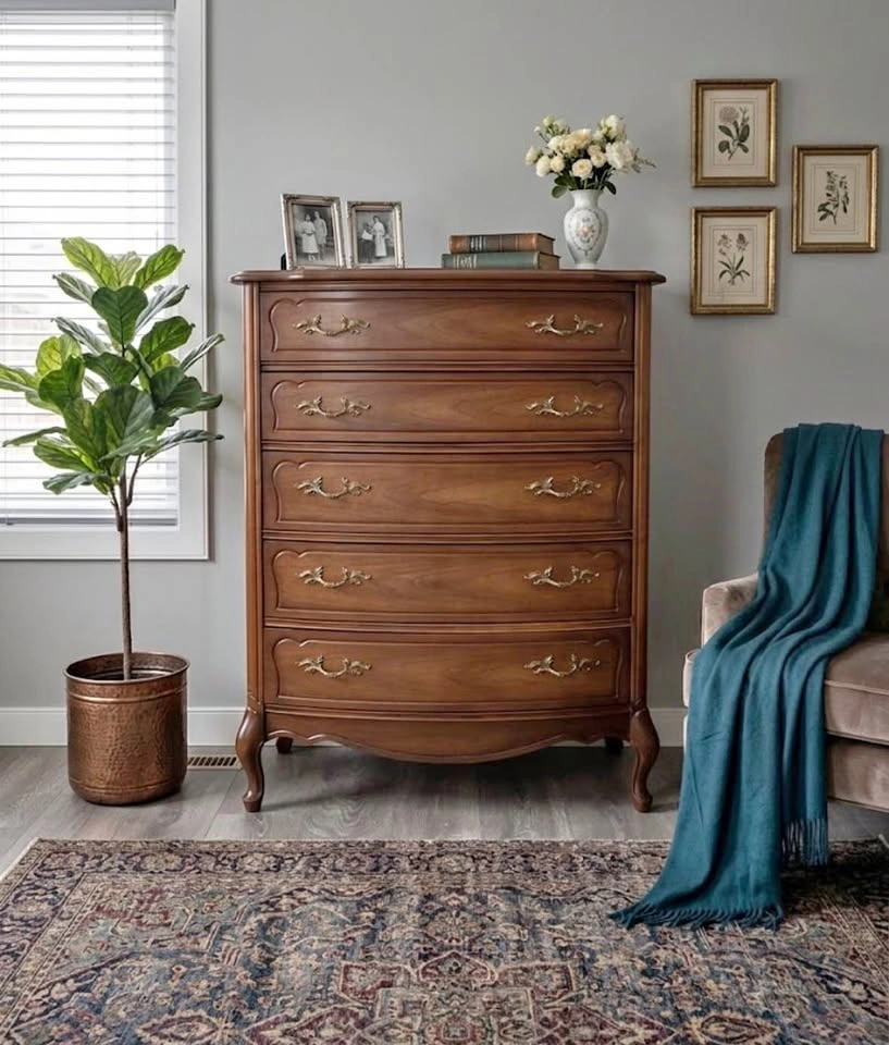 French Provincial chest of drawers