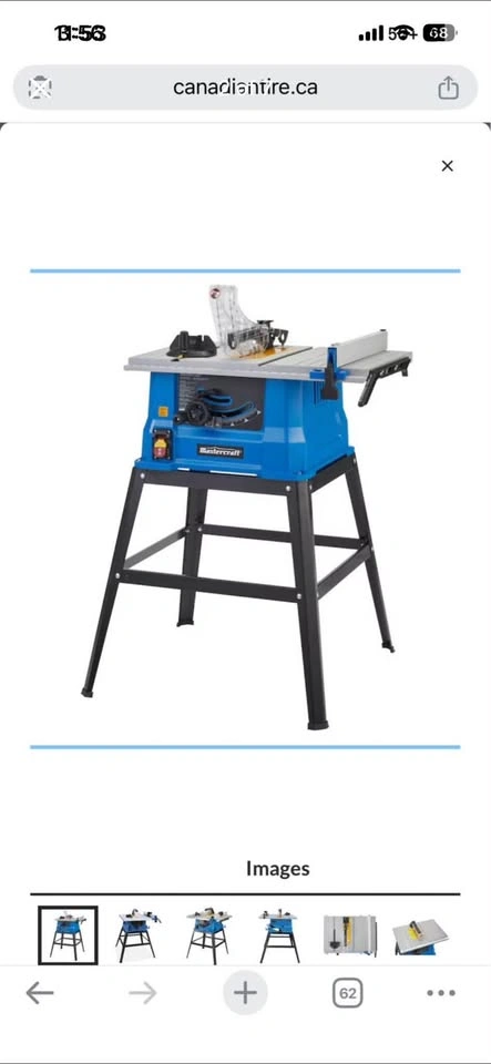 Mastercraft Table Saw Portable - photo 3