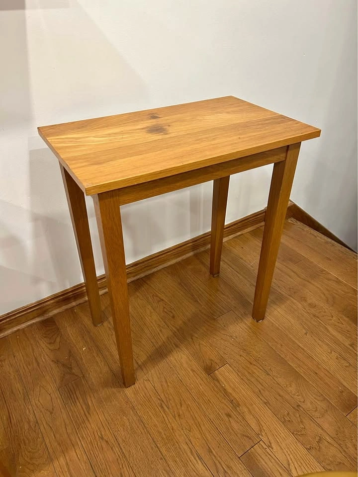 Solid wood table. Disassembled for easy transport.