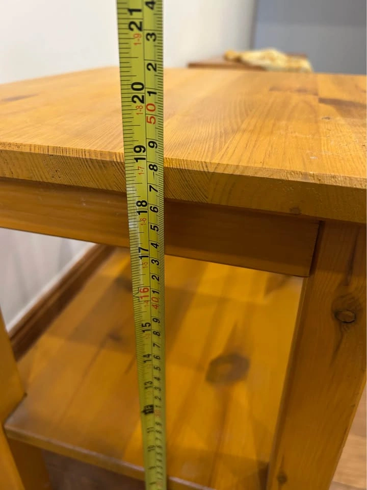 STOOL/table/plant stand. Solid wood, good construction. - photo 4