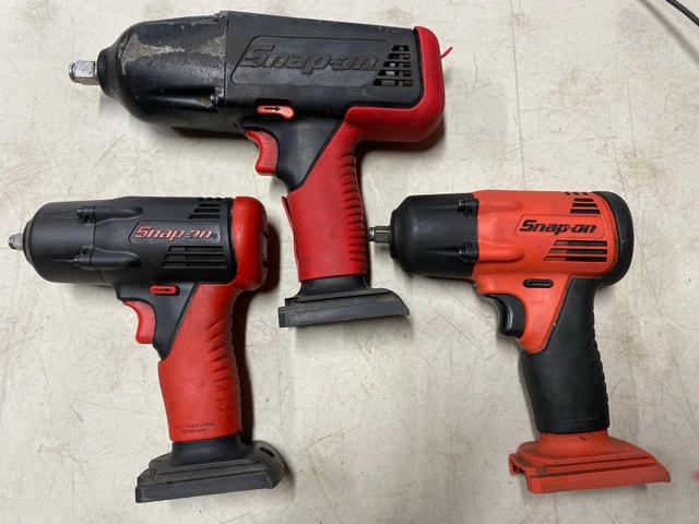Snap-on impact wrenches 3/8' and 1/2"