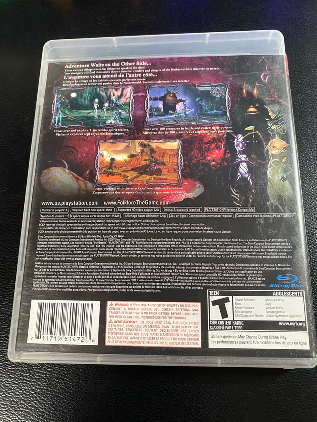 Folklore PS3 Playstation 3 - photo 2