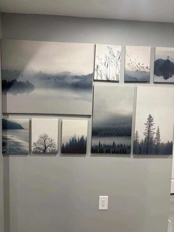 9-Piece Neutral Landscape Canvas Gallery Wall Set - photo 2