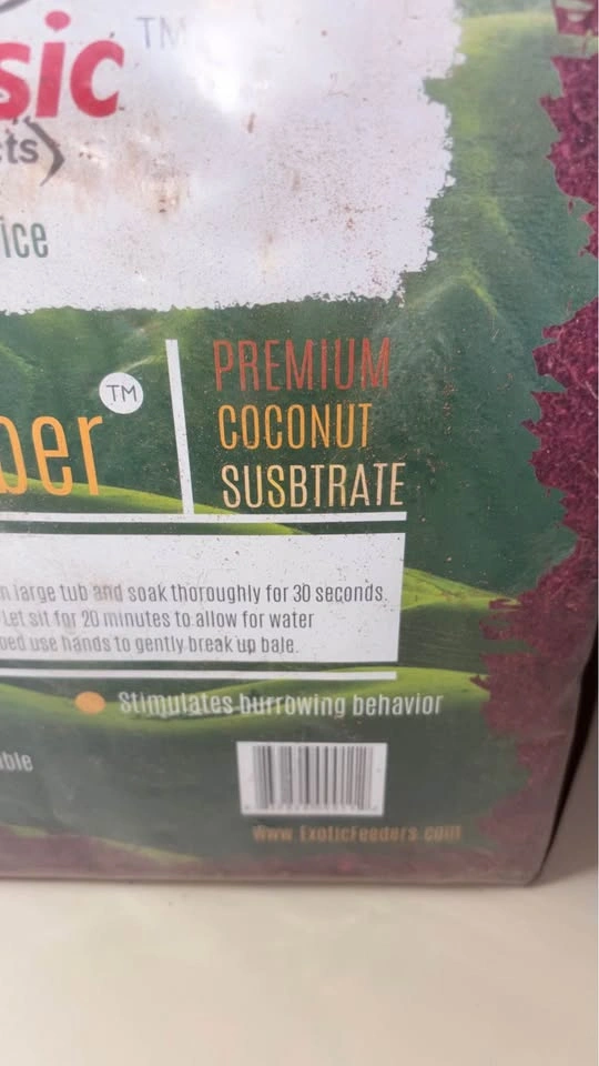 COCONUT bedding, Substrate, 100% natural, for burrowing - photo 5