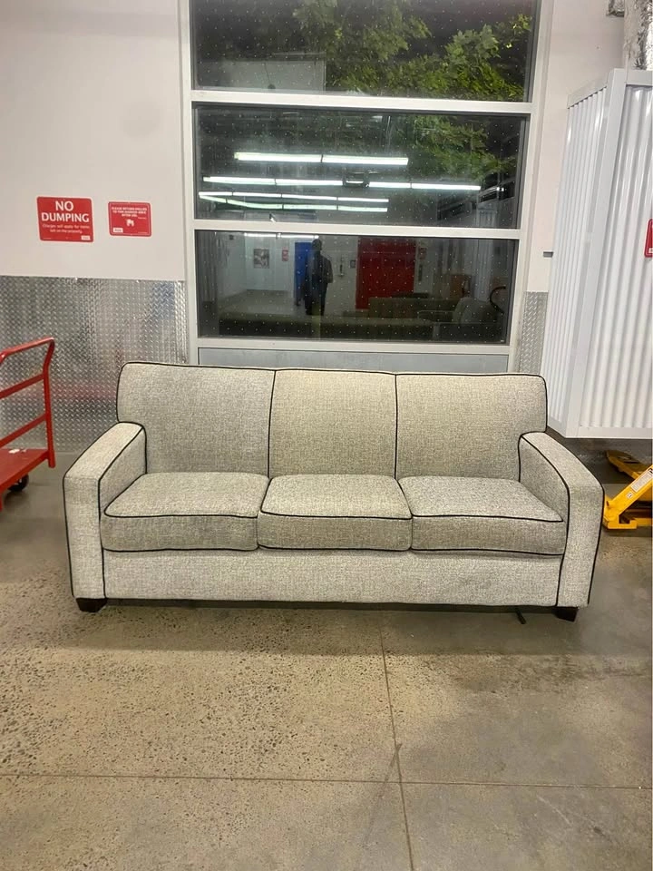 (Free Delivery) Grey 3 Seater Sofa Couch