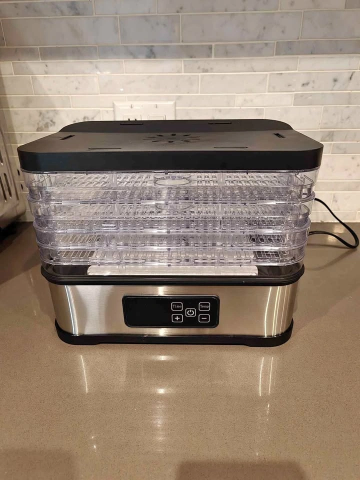 5-Tray Food Dehydrator Machine with Digital Timer & Thermostat