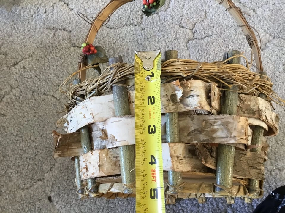 Wicker Basket Holly Plant Pot Holder - photo 4
