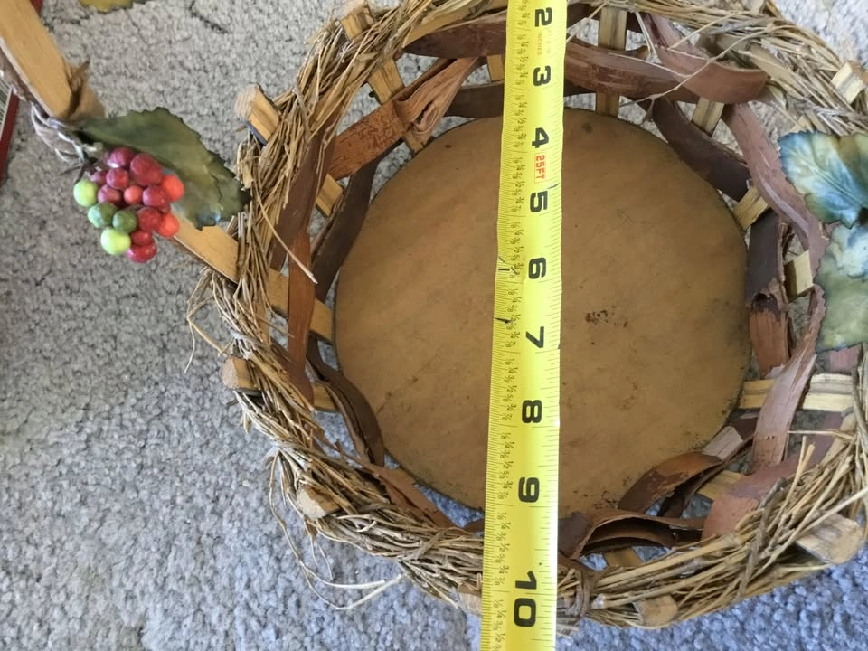 Wicker Basket Holly Plant Pot Holder - photo 5