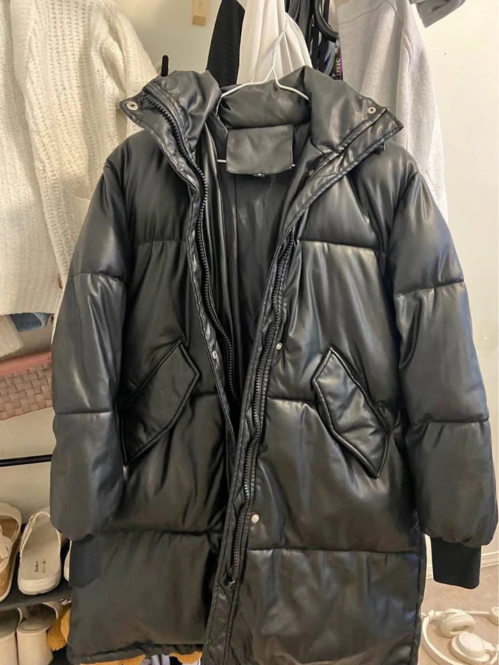 leather winter jacket