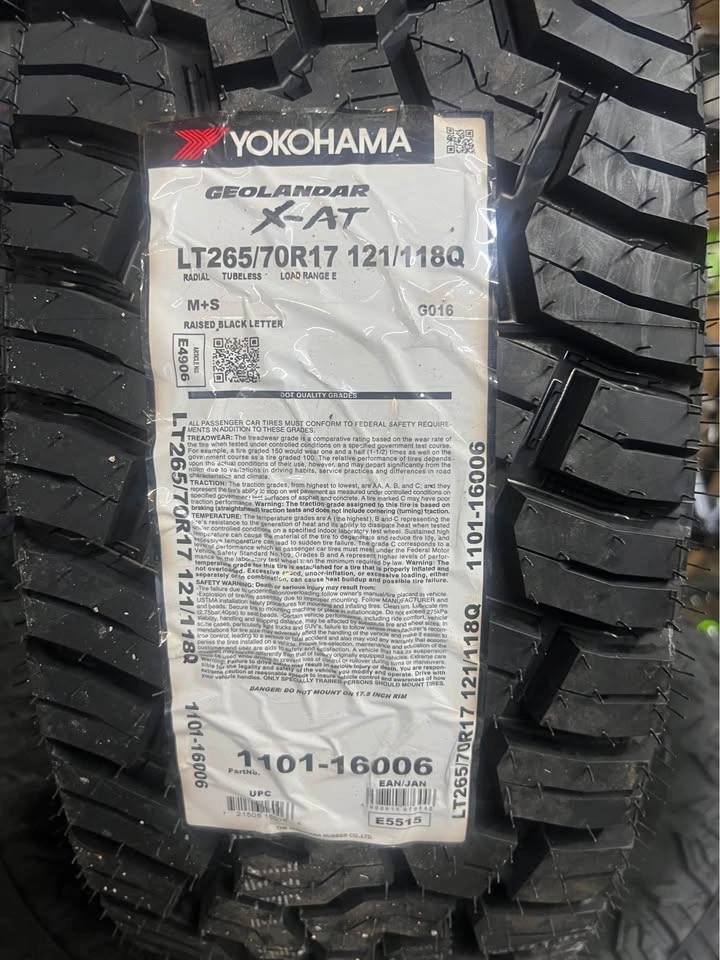 LT265/70R17 Yokohama Geolander X-AT on Toyota TRD Wheels - photo 5