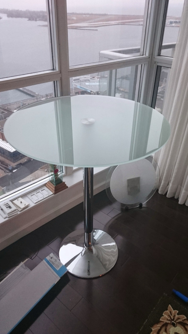 Frosted glass cocktail table - photo 2
