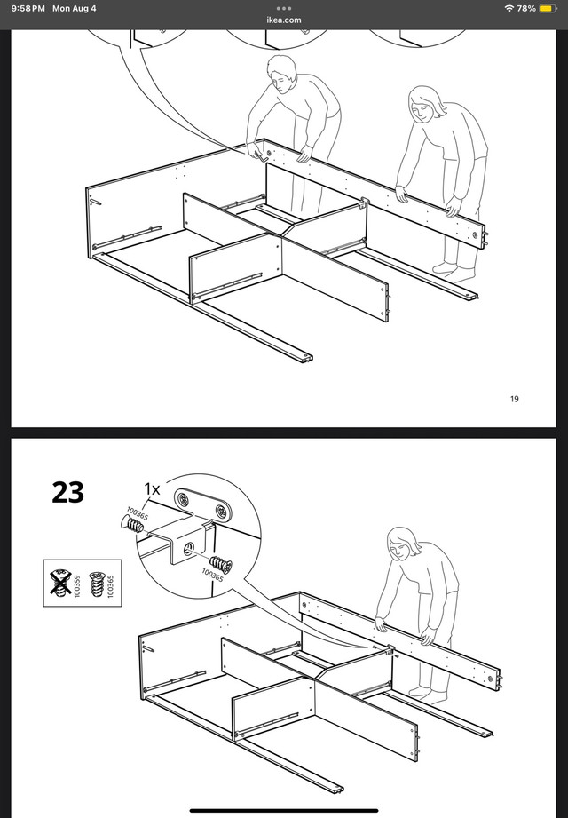 IKEA Brimnes Queen Bed with 4 Storage Drawers (White) - photo 2