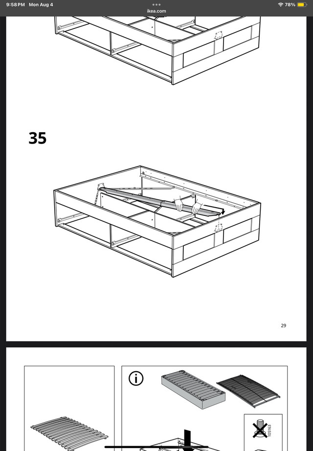 IKEA Brimnes Queen Bed with 4 Storage Drawers (White) - photo 3