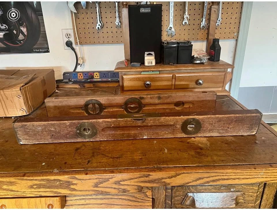 Vintage Wooden Carpenter Levels