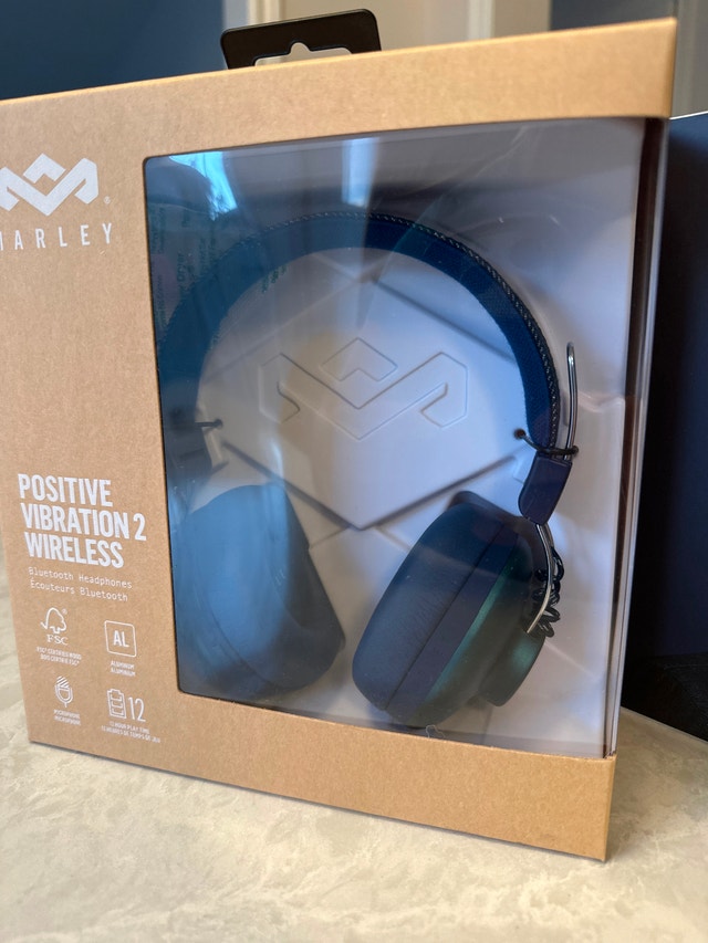 House of Marley Positive Vibration 2 Wireless Headphones blue - photo 3