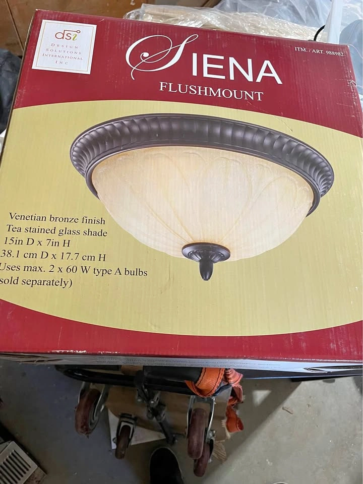 Vienna Flush Mount Light Fixtures 6 in total