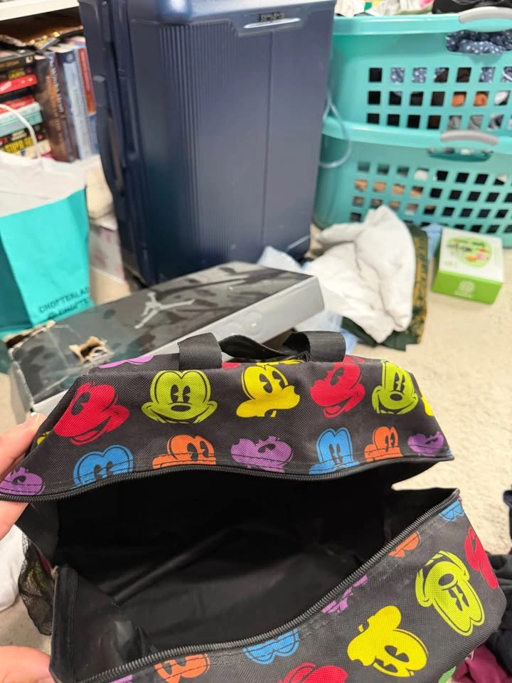 Official Walt Disney World Neon Mickey Mouse Print Backpack - photo 2